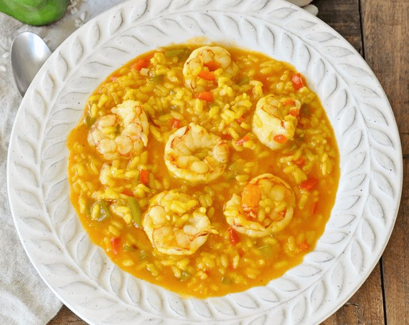 Spanish Arroz Caldoso with Shrimp