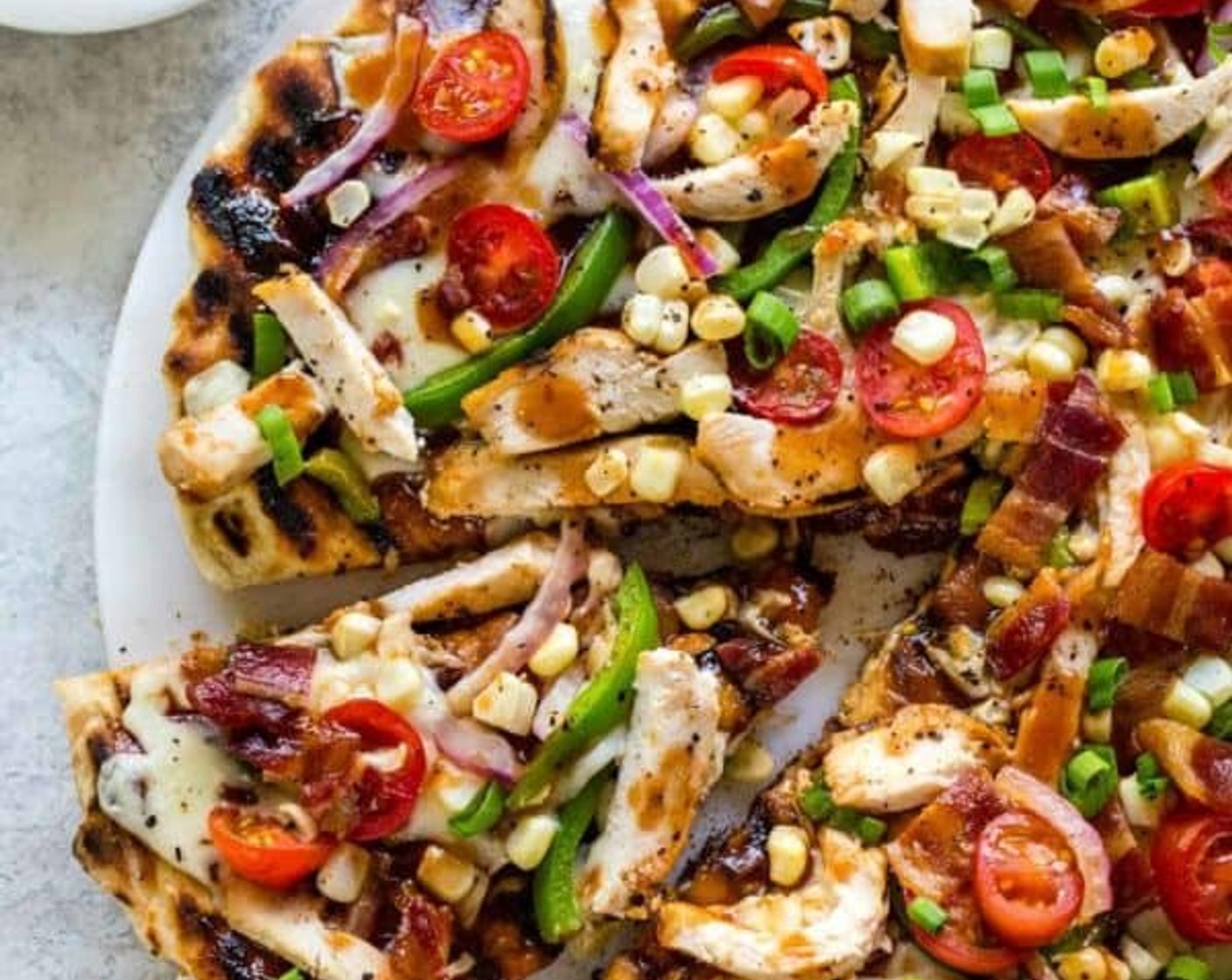 Grilled BBQ Chicken Pizza