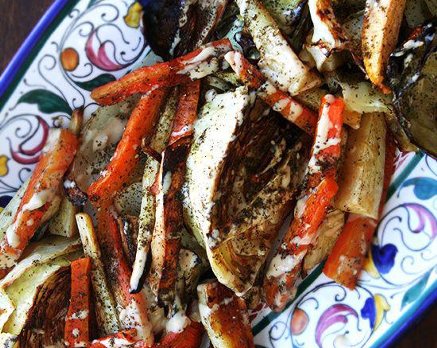 Roasted Vegetables with Tahini, Lemon, and Za’atar