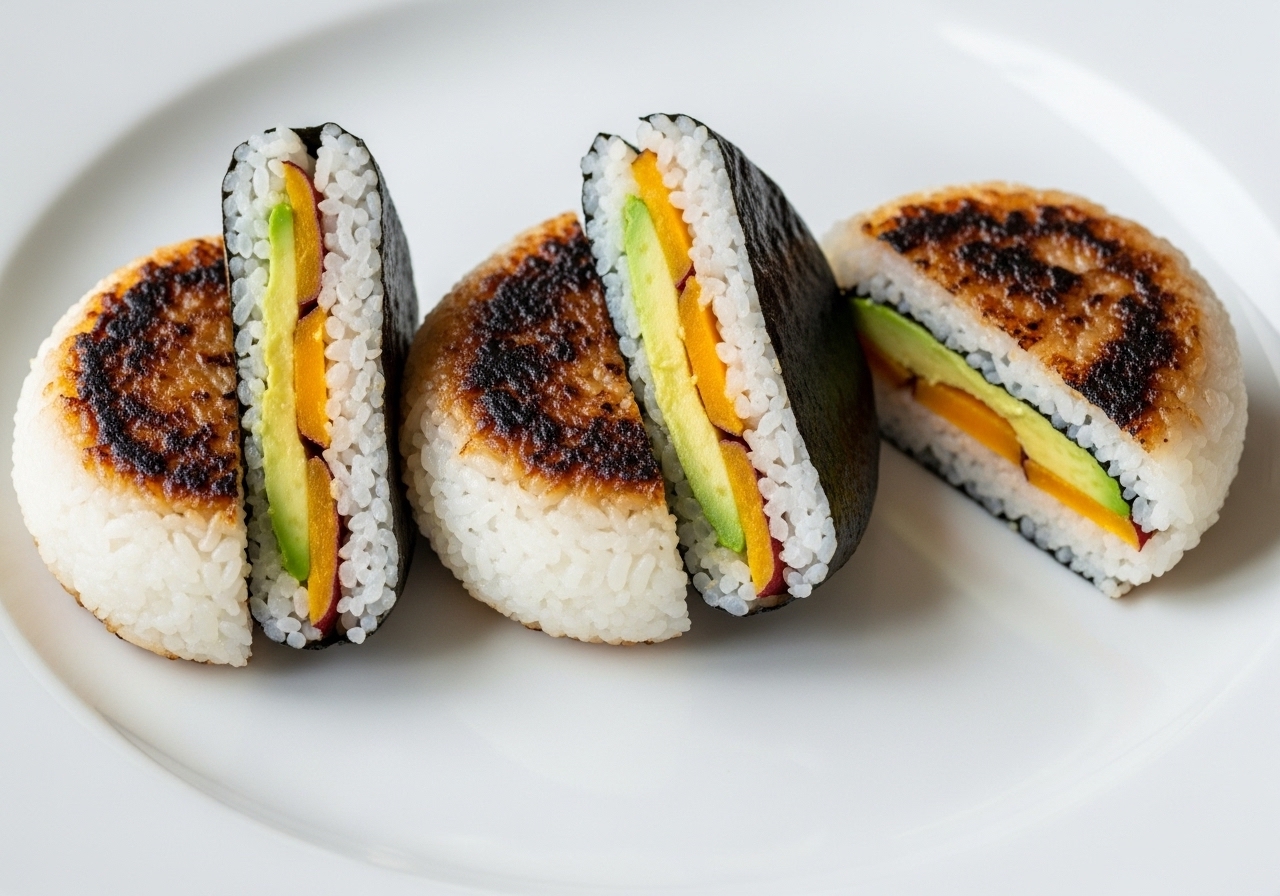 Sweet Potato & Avocado Yaki Onigiri Recipe | SideChef
