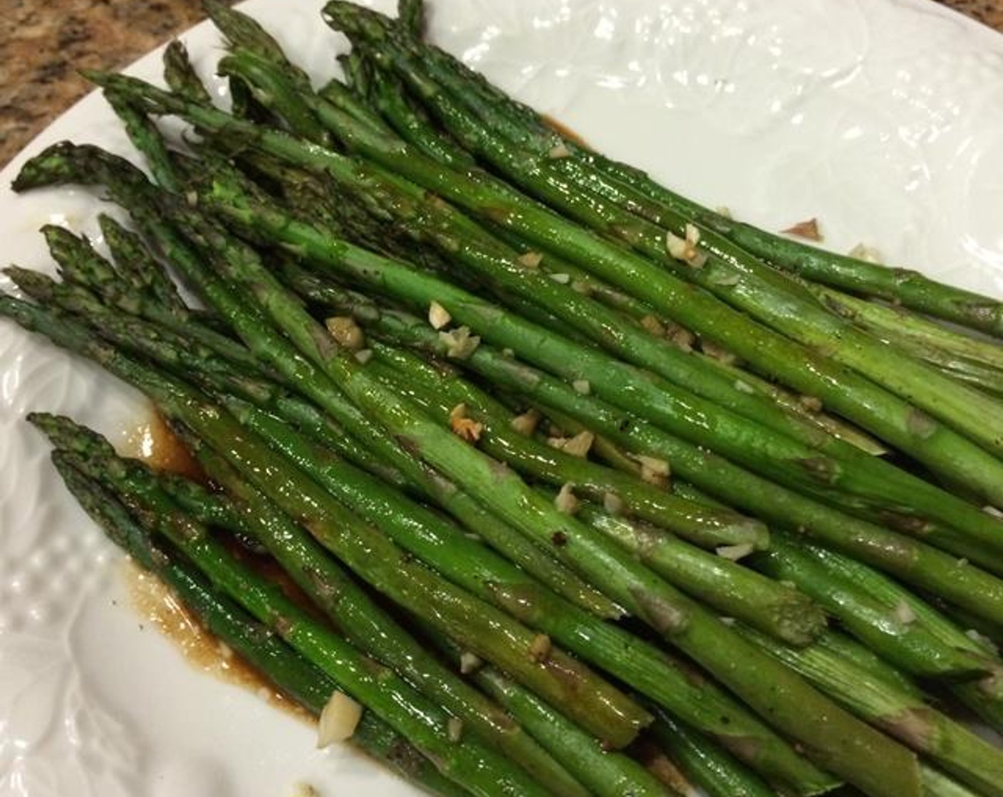 Baked Asparagus with Balsamic Butter Sauce