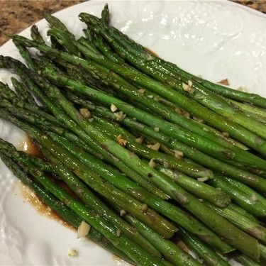 Baked Asparagus with Balsamic Butter Sauce Recipe | SideChef