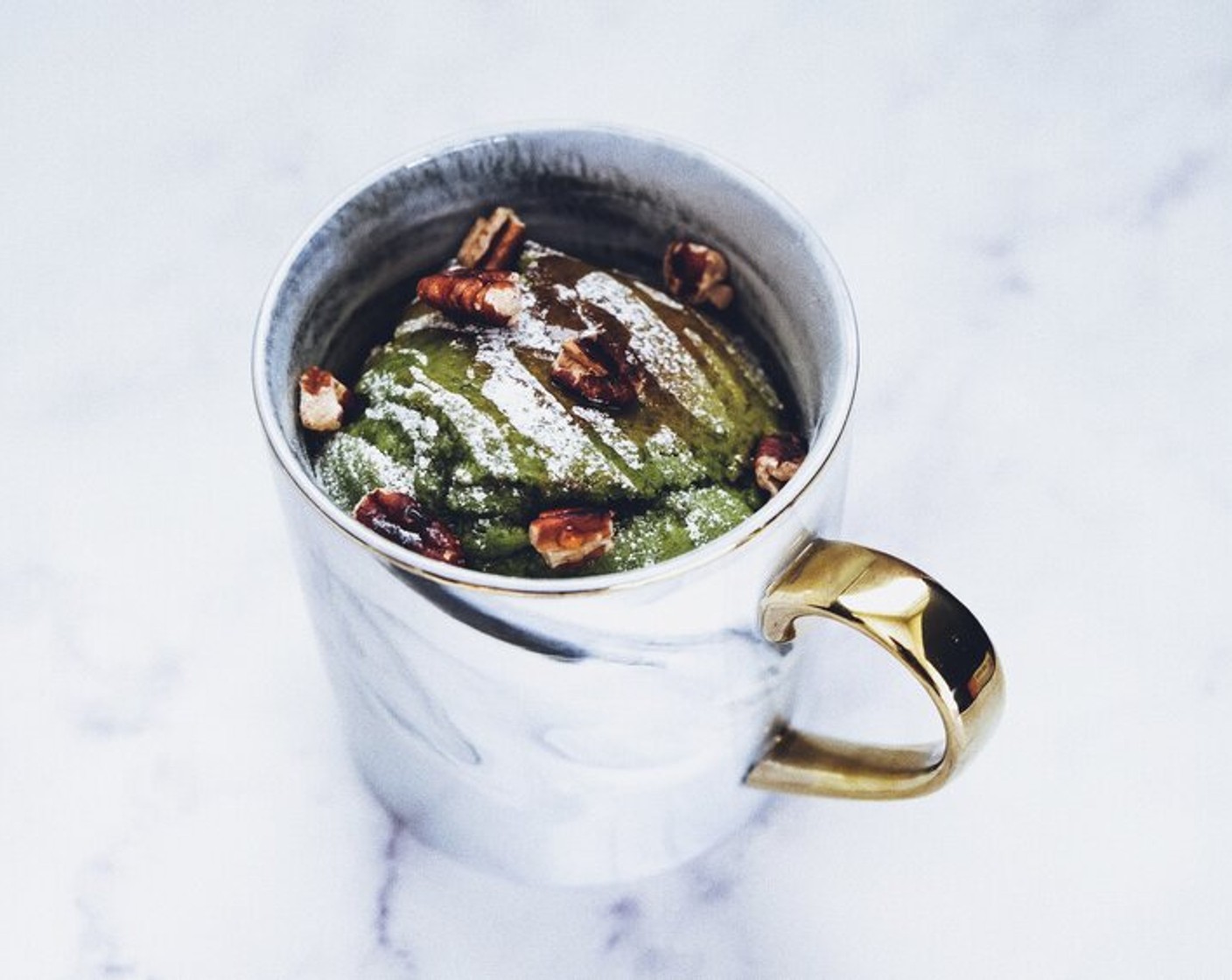 Matcha Gâteau de Tasse (Matcha Mug Cake)