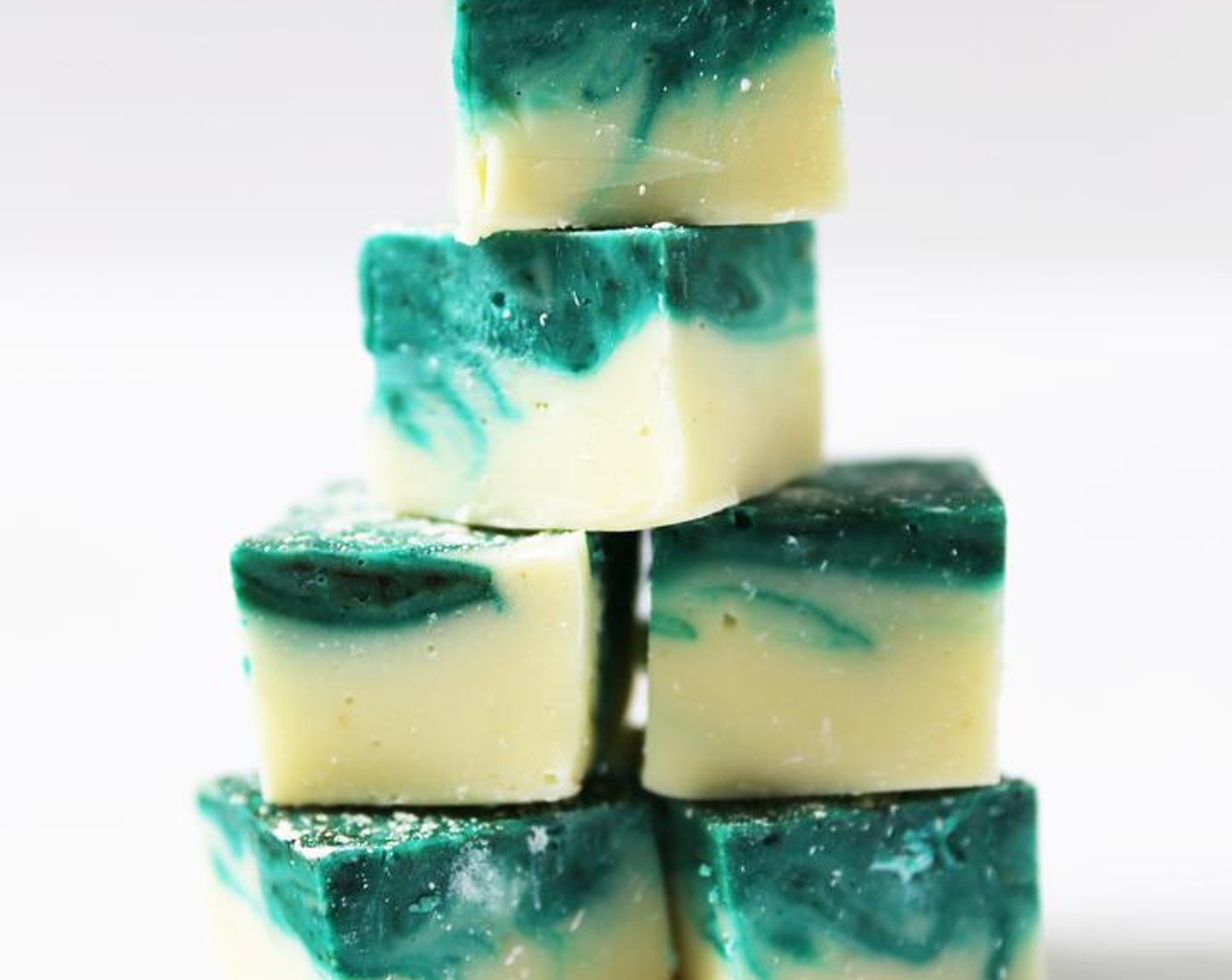 White Chocolate & Peppermint Mermaid Fudge