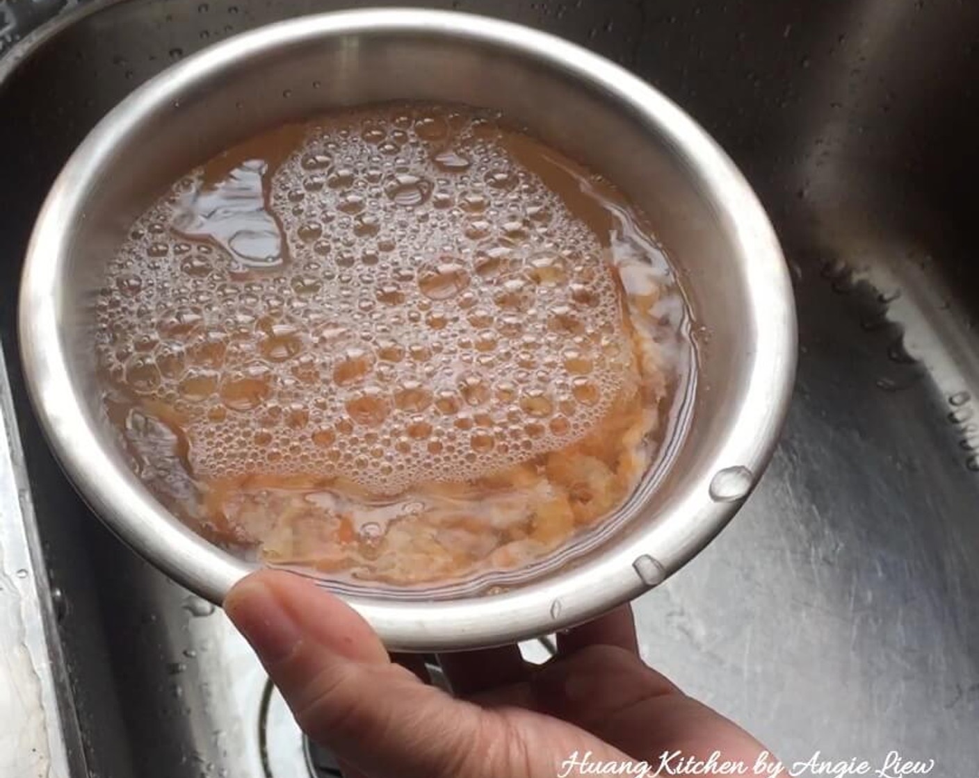 step 7 Rinse and soaked Dried Shrimp (3.5 oz) for about 30 minutes.