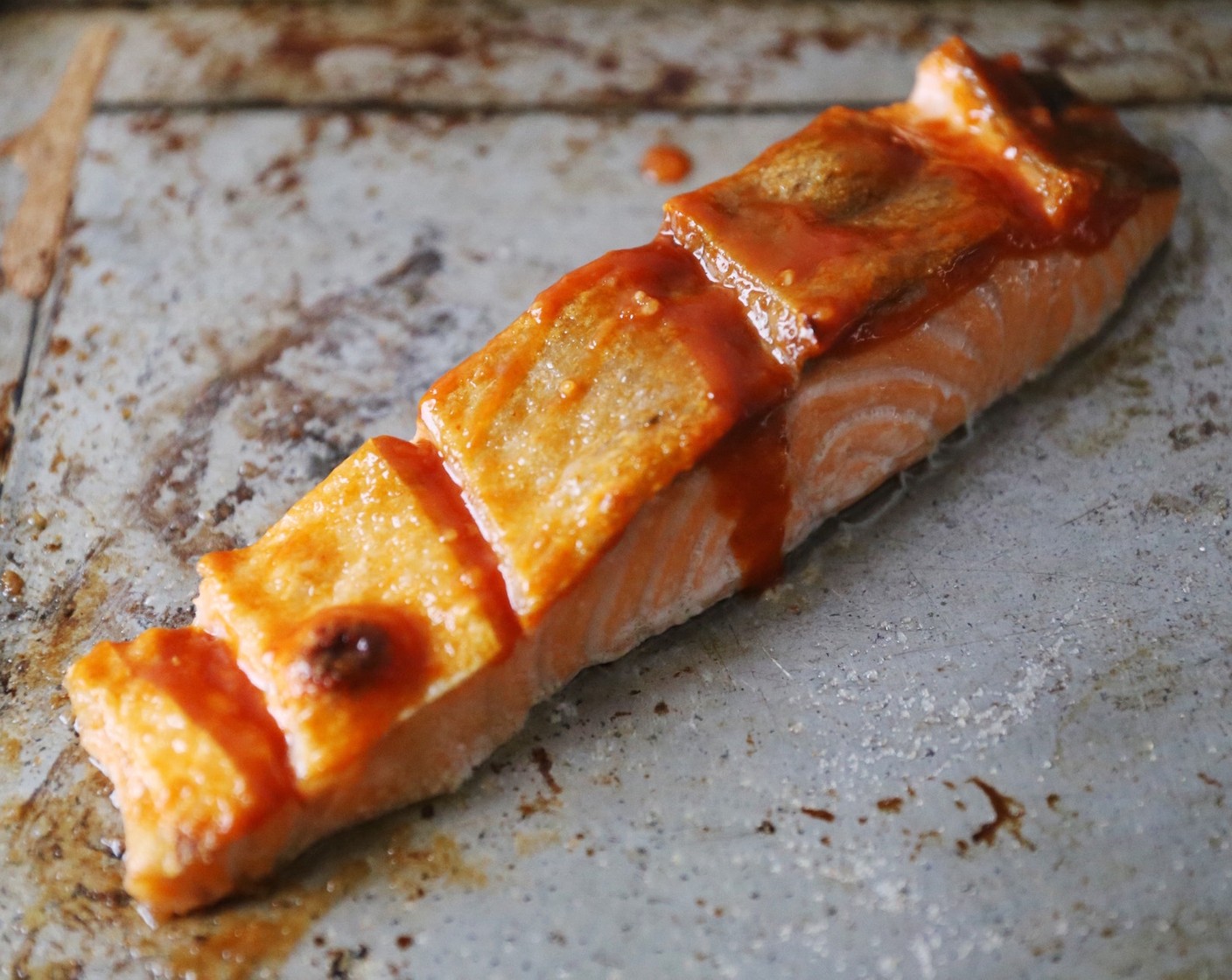 step 11 Brush sauce onto the skin and broil for 1 minute more.