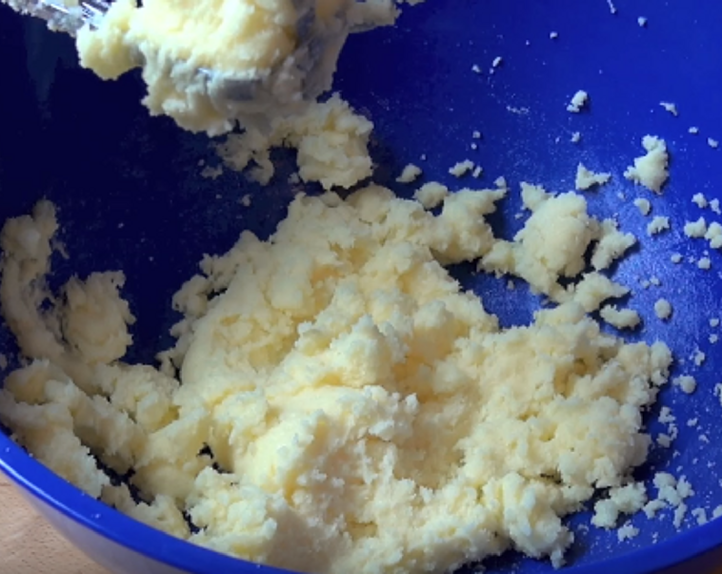 step 1 To make the cake mix, add Unsalted Butter (1/2 cup), and Caster Sugar (1 cup),  to a large mixing bowl. Blend together until smooth.