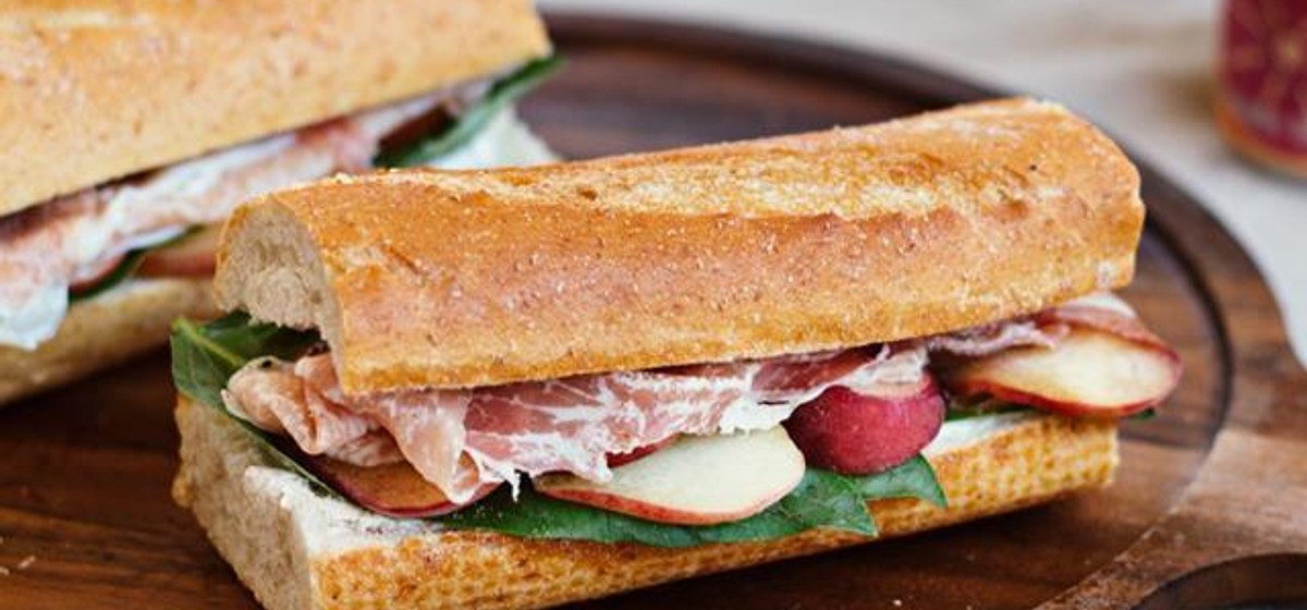 Peach, Prosciutto, and Basil Sandwich Recipe SideChef
