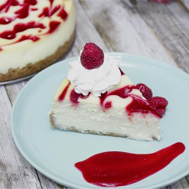 White Chocolate Raspberry Cheescake Recipe | SideChef