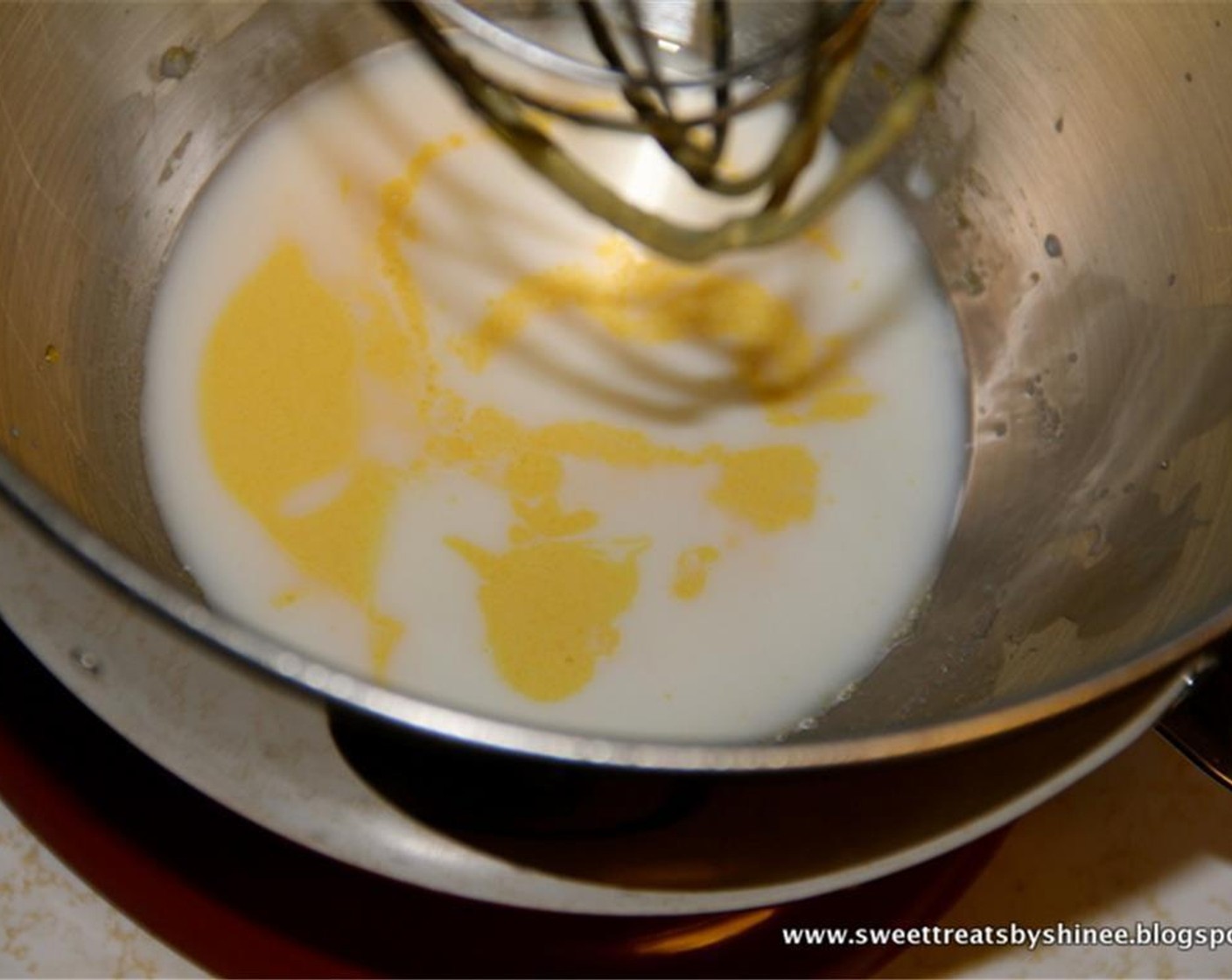 step 3 Add Milk (3 1/2 Tbsp).