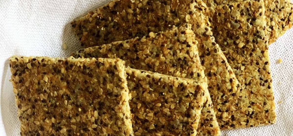 No Flour No Yeast Keto Crackers Recipe SideChef