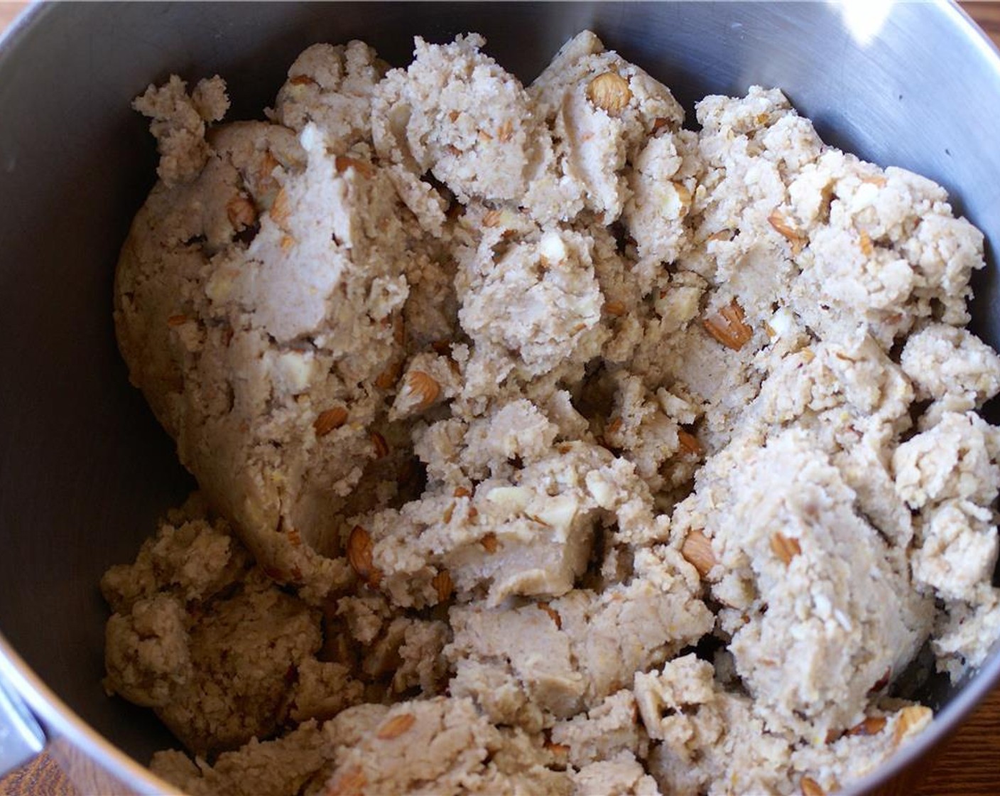 step 5 In a separate bowl, whisk together All-Purpose Flour (1 1/2 cups), Whole Wheat Flour (1 cup), Baking Powder (1/2 Tbsp), and Salt (1/4 tsp).