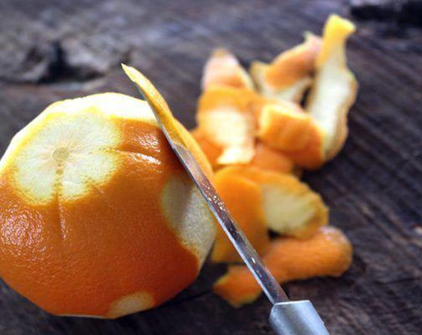 step 1 Carefully peel the Oranges (2). Try to get only the orange portion of the peel, and avoid the white pith.