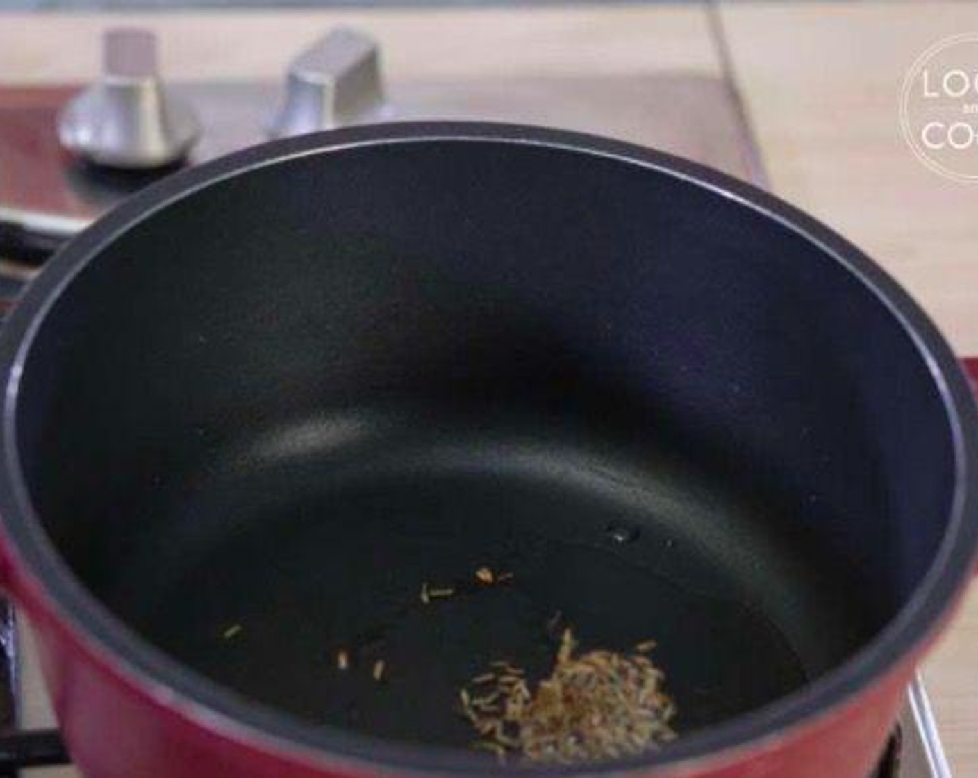step 1 Heat Vegetable Oil (2 Tbsp) in a pan and add Cumin Seeds (1/4 tsp).