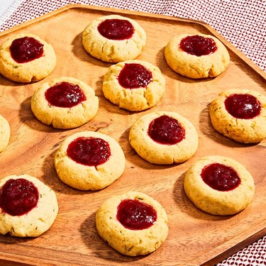 Cranberry Rosemary Thumbprint Cookies Recipe | SideChef