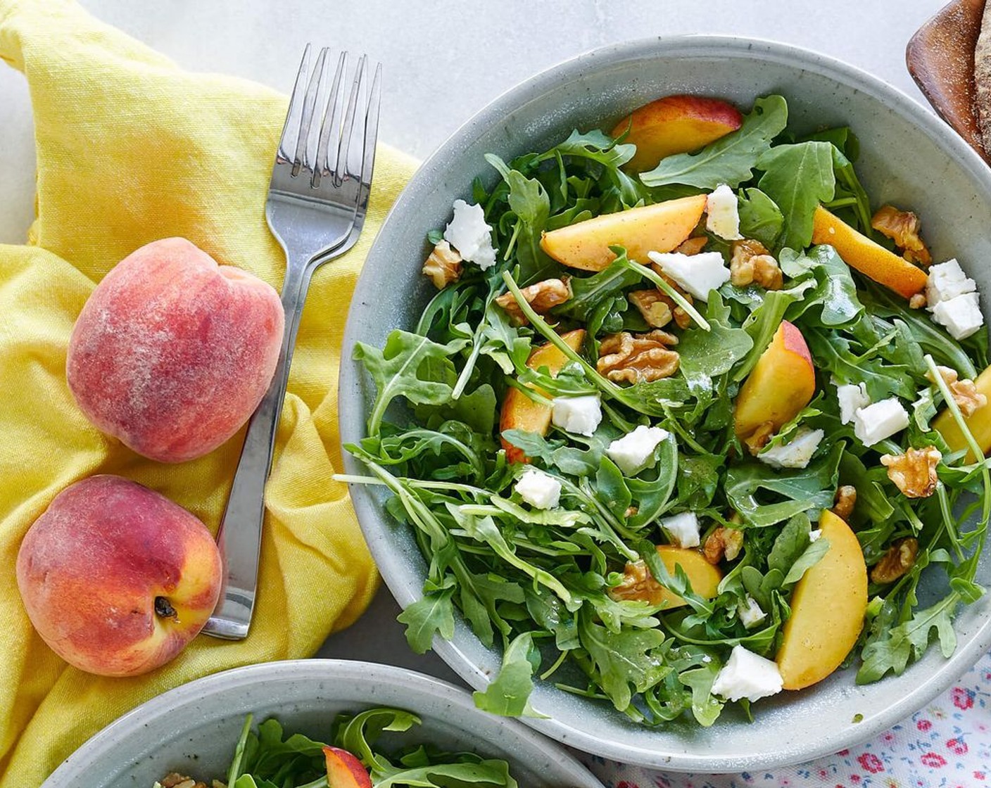 Peach Arugula Salad