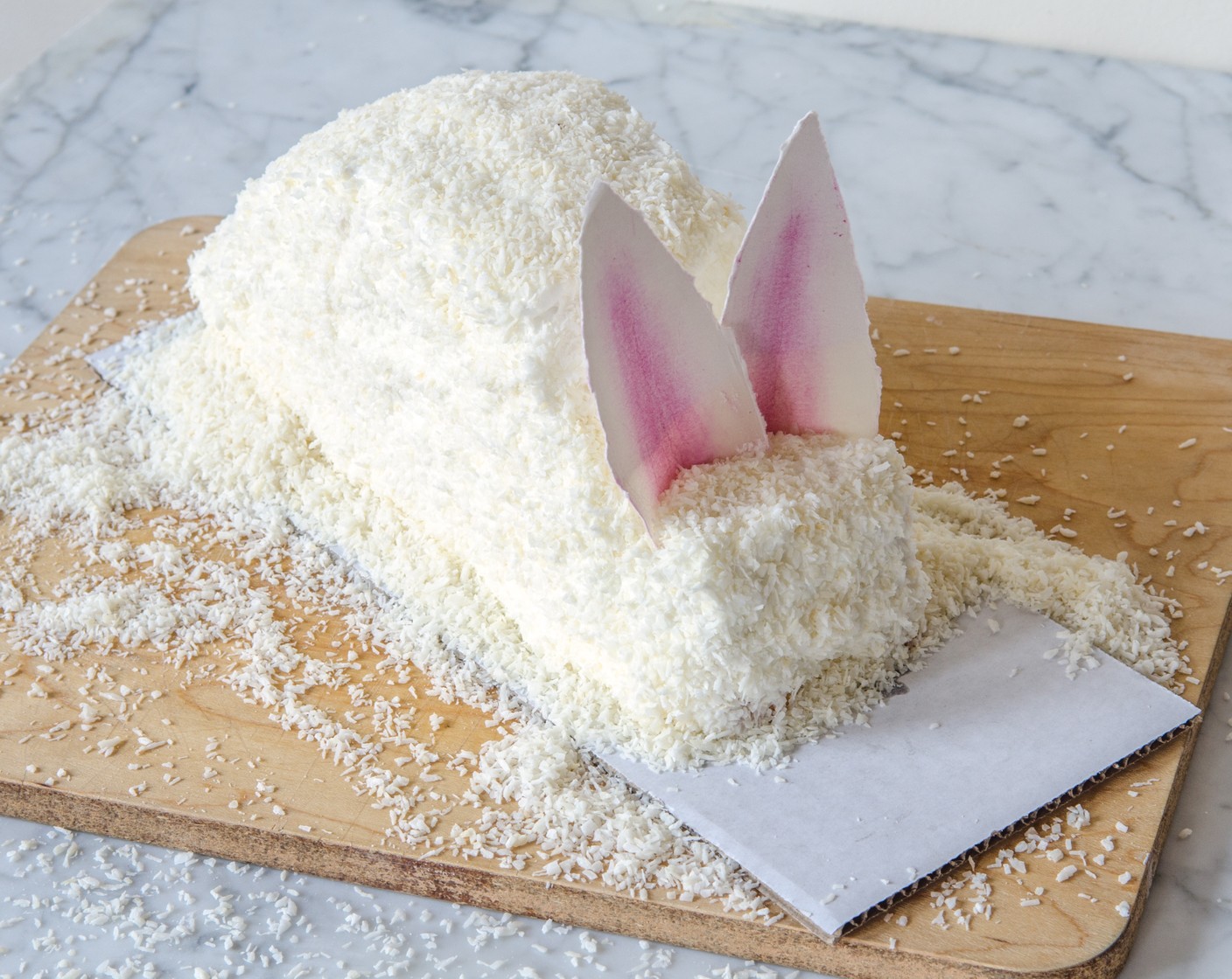 Bunny Cake with Coconut Frosting