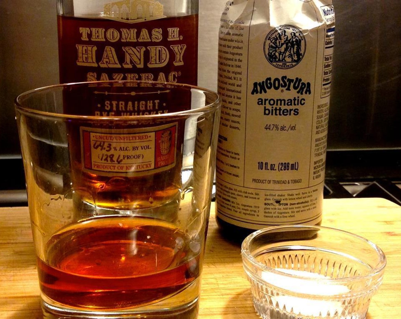 step 4 Add Rye Whiskey (2 fl oz). That's it, you're done, here's a beautiful drink to sip all day.