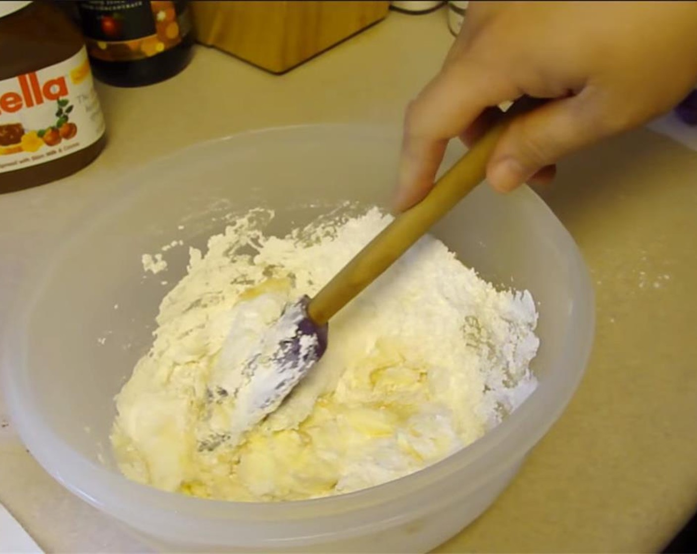 step 4 In a small bowl, stir together the Cream Cheese (1 cup), Powdered Confectioners Sugar (3/4 cup), and Vanilla Extract (1/2 Tbsp). Microwave on high for 10-15 seconds, or until soft and easy to pour.