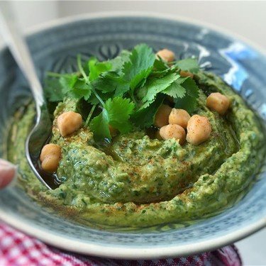 Creamy Cilantro Hummus Recipe | SideChef