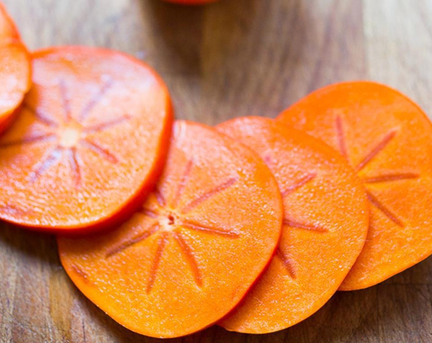 step 2 Thinly slice the Persimmons (2).