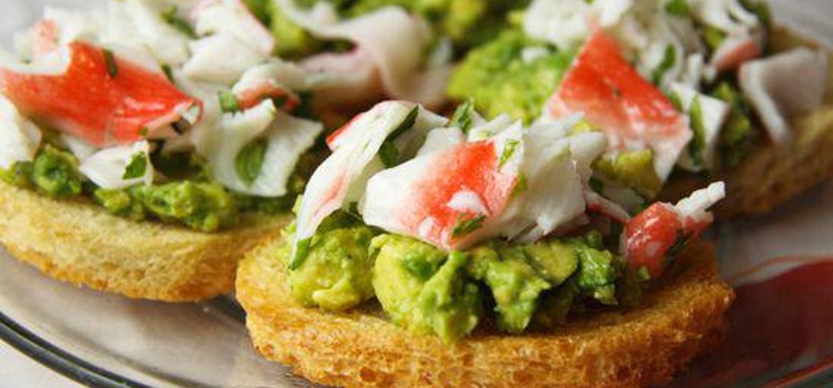 Crab and Avocado Toast Recipe SideChef