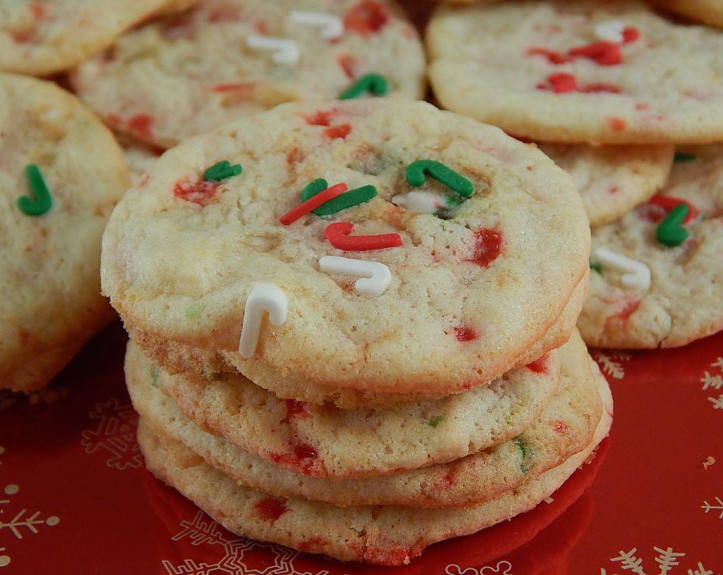 Mini Candy Cane Crunch Cookies