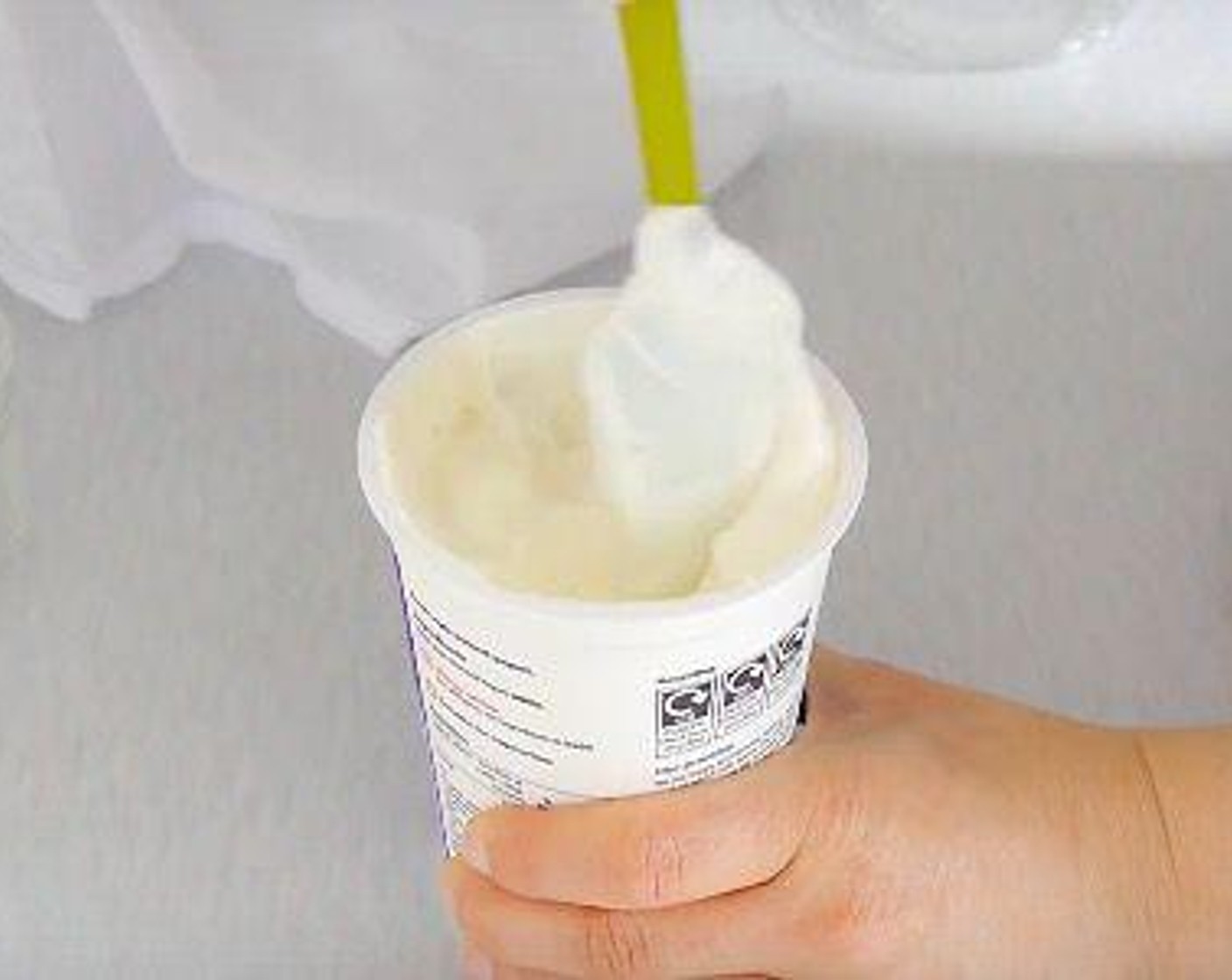 step 1 Add the Sea Salt (2 tsp) to the Greek Yogurt (2 cups) and mix well.