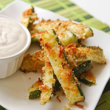 Zucchini Fries with Seasoned Sour Cream Recipe | SideChef