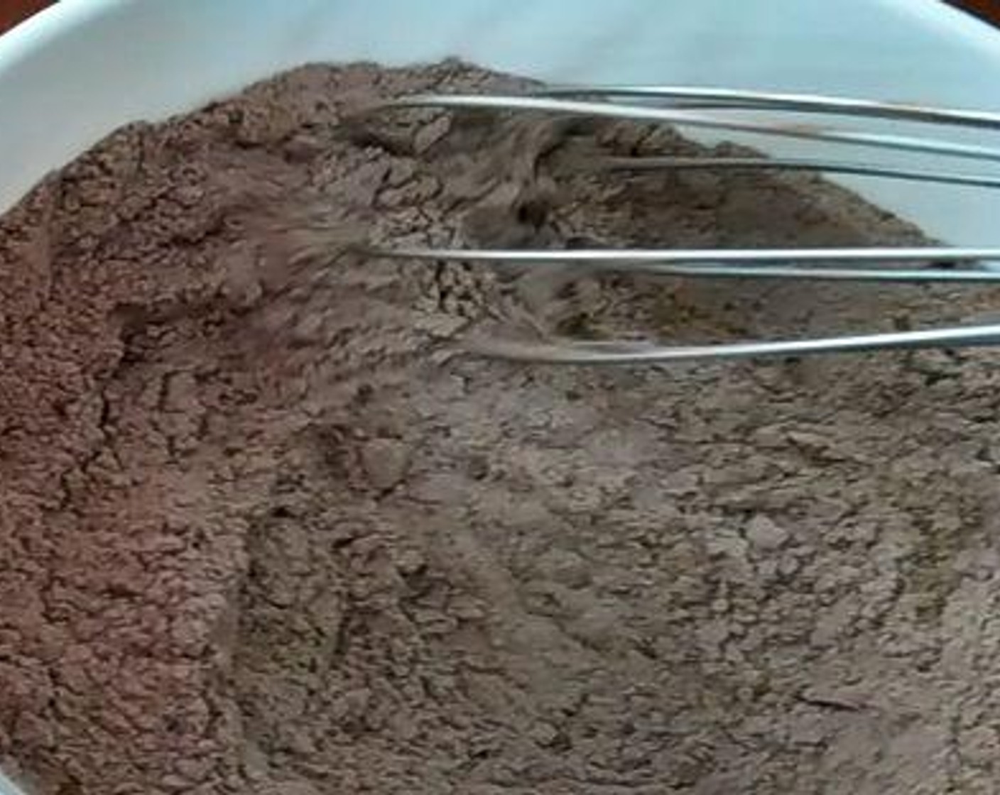 step 2 Combine Unsweetened Cocoa Powder (2 Tbsp) and All-Purpose Flour (3/4 cup).