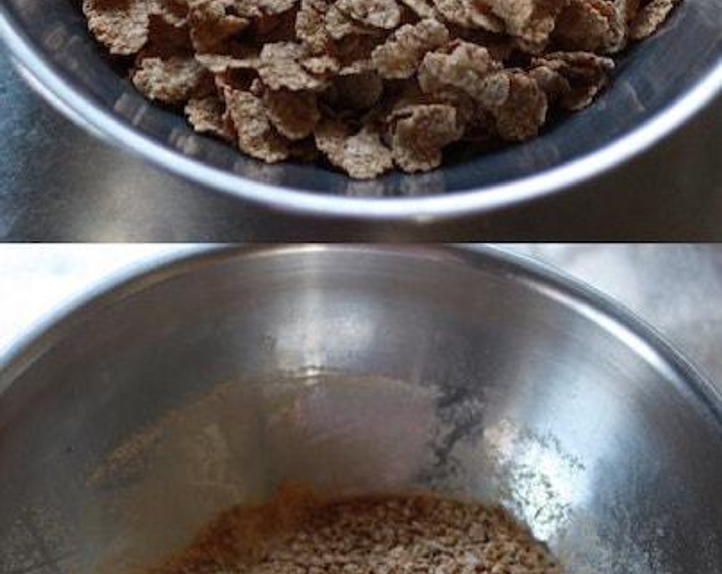 step 4 Crush the Brown Rice Flakes (4 cups) by using thick and hard materials like a wine bottle.