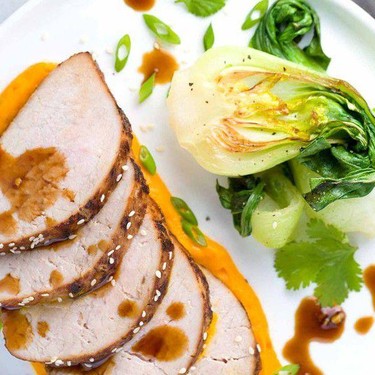 Honey Hoisin Pork Tenderloin with Carrot Ginger Puree Recipe | SideChef