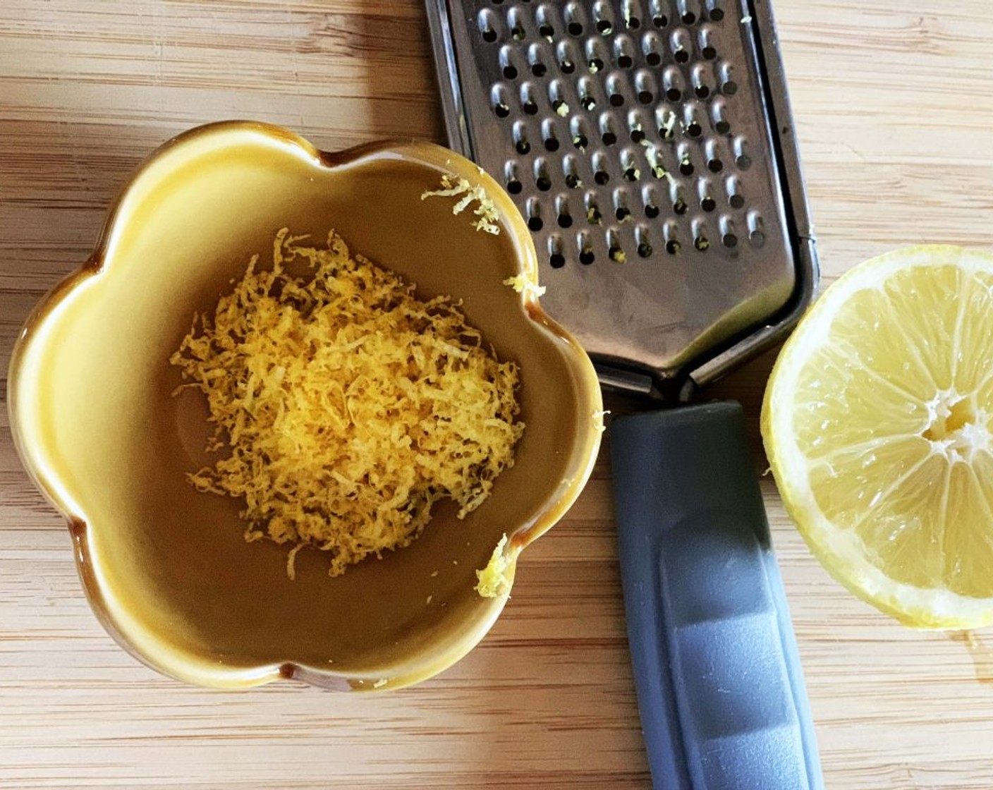 step 4 Grate the zest of 2 Lemons (2). In a bowl of your electric mixer whisk the chia mix, flaxseed egg, juice of 1 lemon, Soy Milk (2 oz), Water (1/2 cup), and Coconut Oil (2 oz) together.