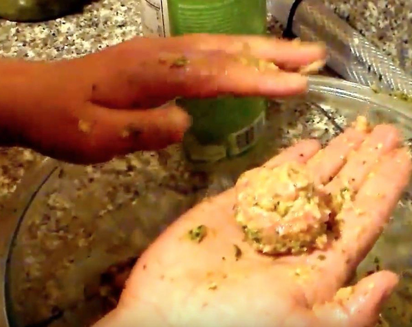 step 4 Gently roll tablespoons of the turkey mixture into meatballs.