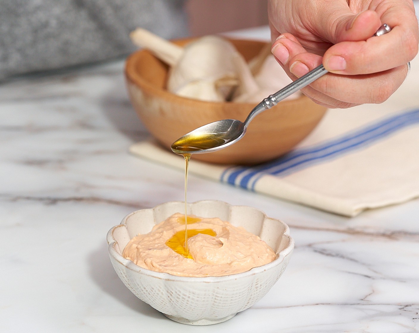 step 3 Add to a bowl and drizzle with sundried tomato oil.