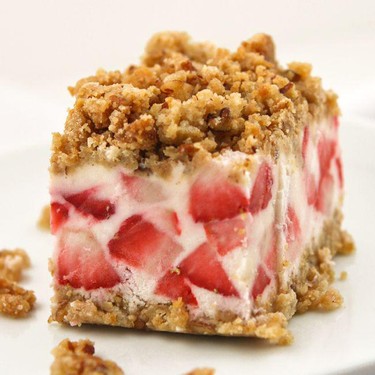 Frozen Strawberries and Cream Dessert Recipe | SideChef
