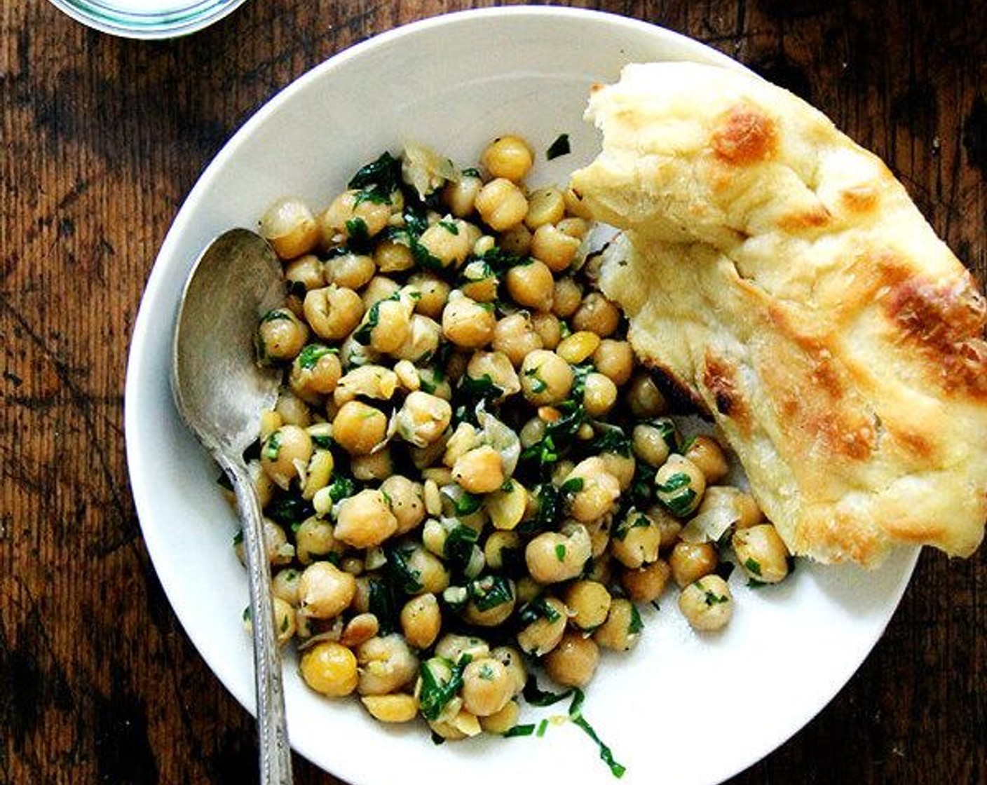 Chickpea Sauté With Basil and Pine Nuts