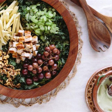 Kale Waldorf Chicken Salad & Cashew Avocado 'Mayo' Recipe | SideChef
