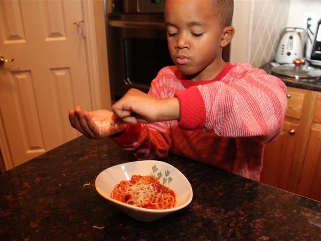 Step 10 of Pizza in a Bowl Recipe: Sprinkle your dish with a little Shredded Mozzarella Cheese (1 1/2 cup) and enjoy!