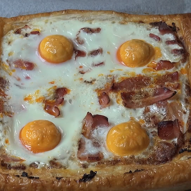 Bacon and Egg Breakfast Tart Recipe | SideChef