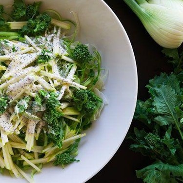 Broccoli Rabe, Fennel, and Apple Slaw Recipe | SideChef