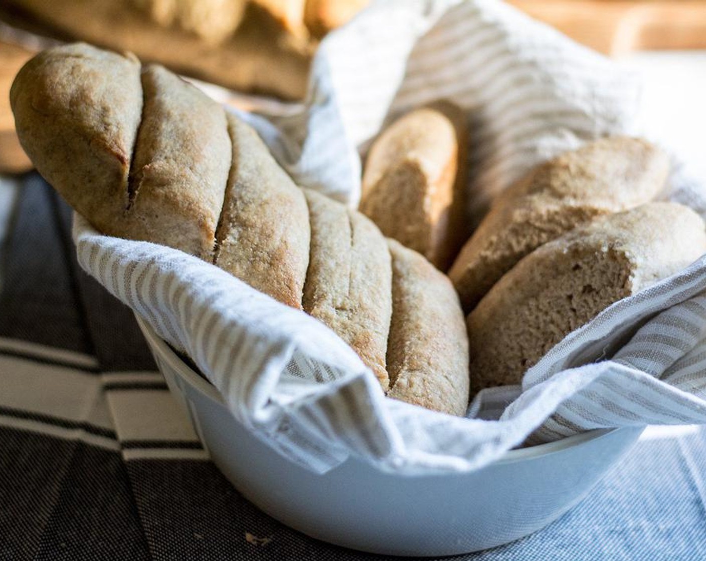 White Whole Wheat French Baguette