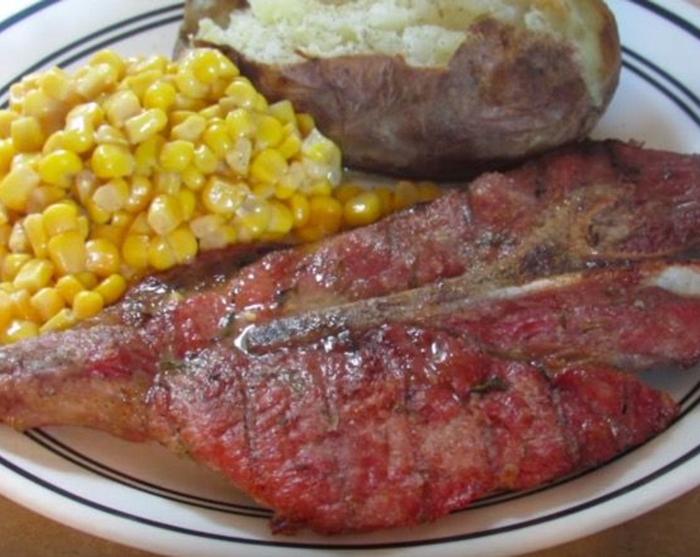 Grilled Rosemary and Thyme Pork Steak