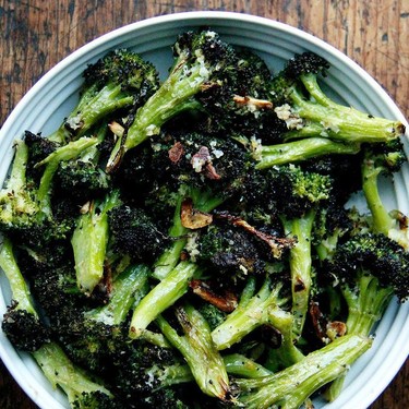 Ina Garten's Roasted Broccoli with Garlic, Lemon, and Parmesan Recipe | SideChef