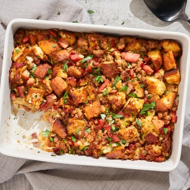 Homemade Stuffing With Sausage and Ham Recipe | SideChef