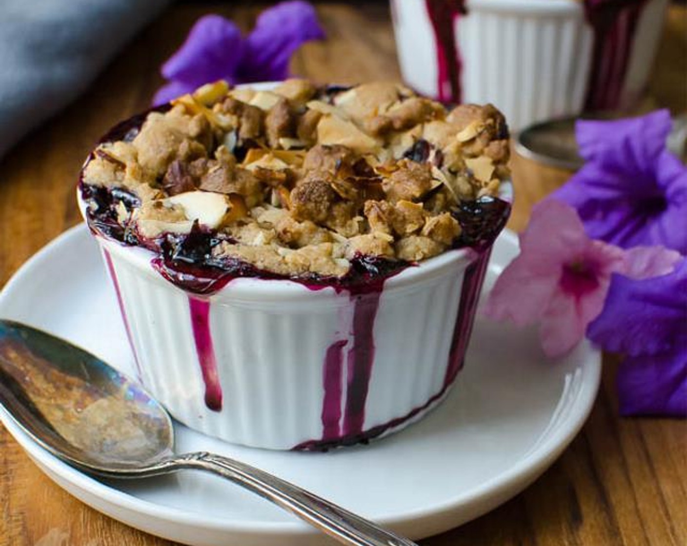 Blueberry Lemon Almond Crisp