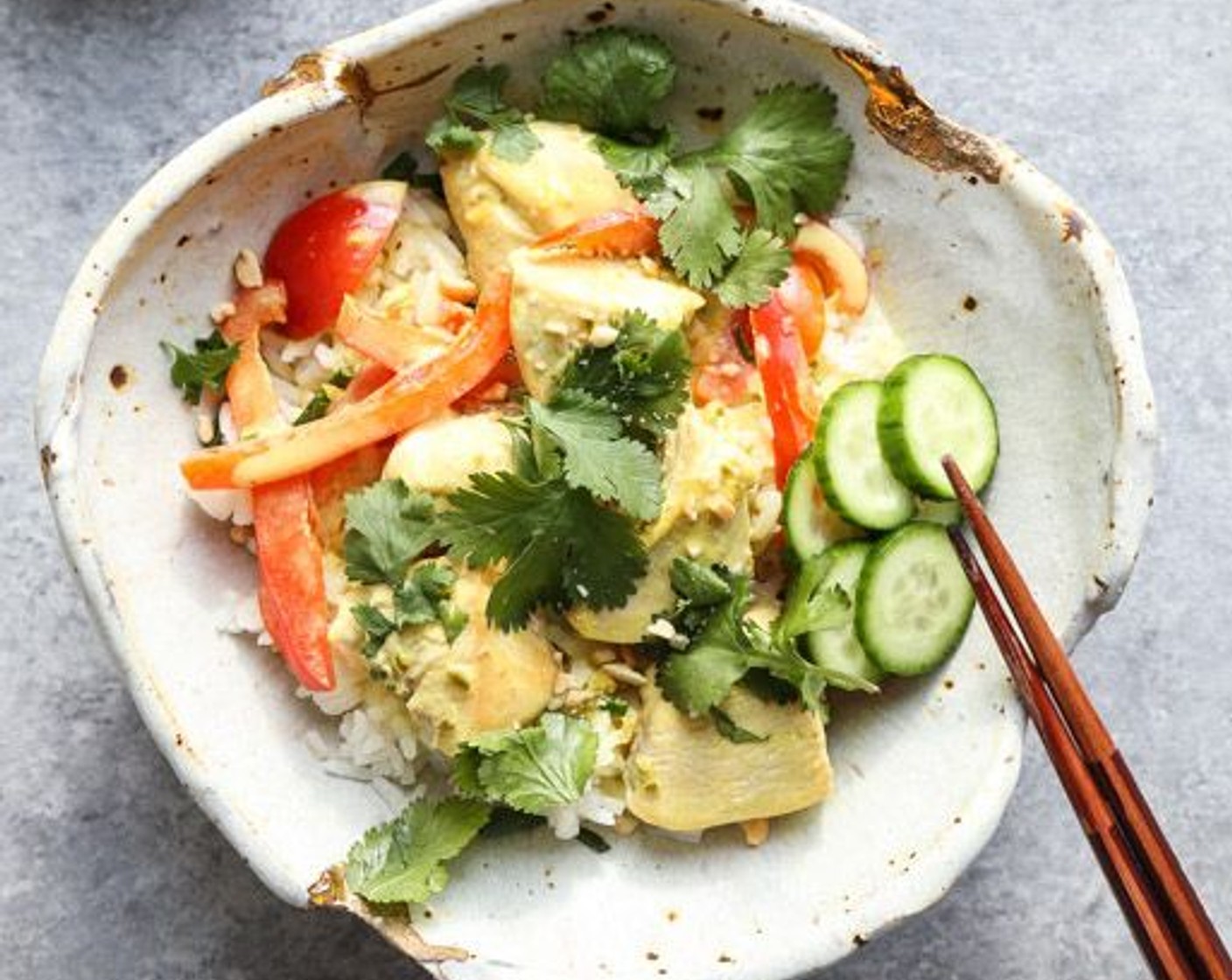 Homemade Chicken Green Thai Curry