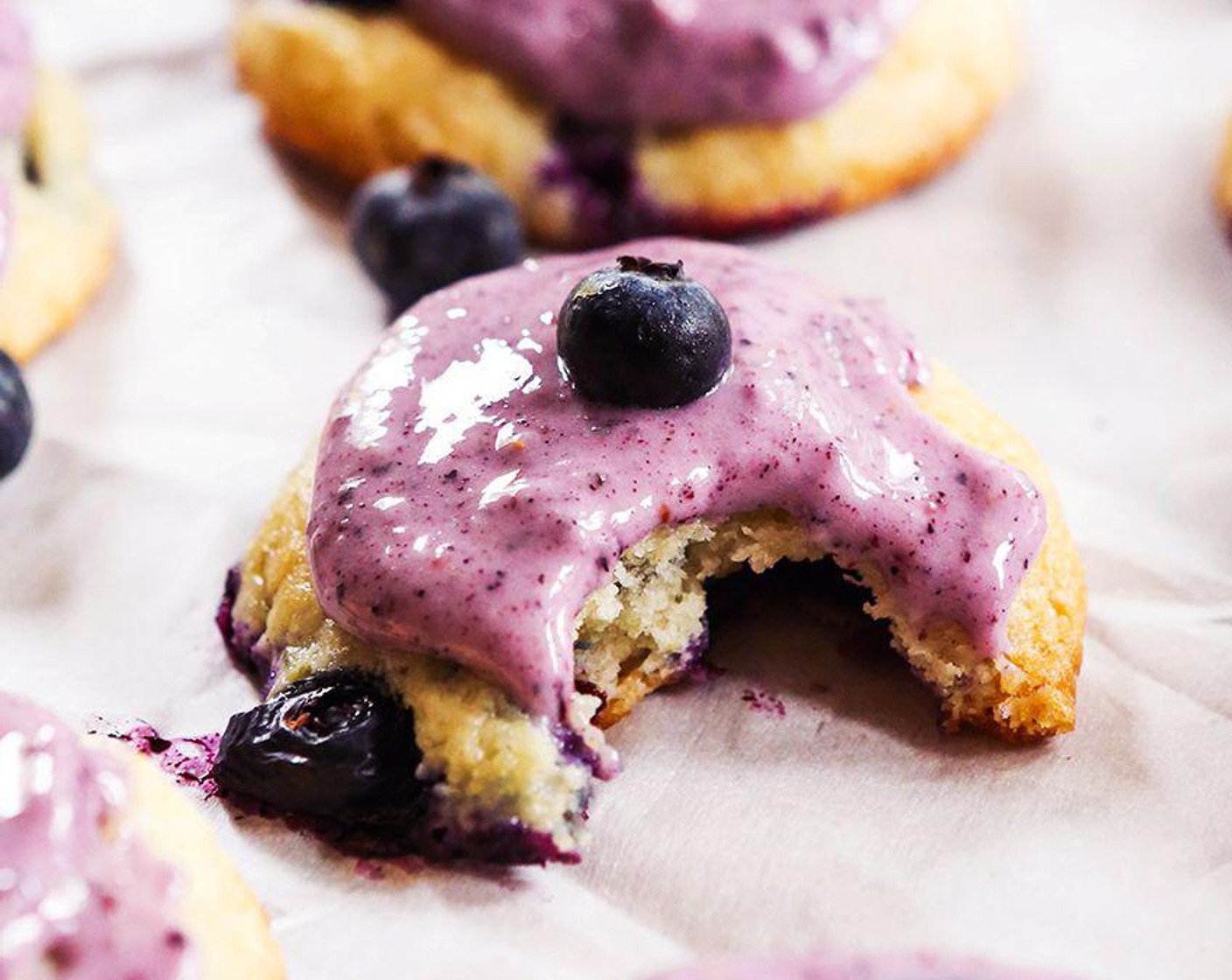 Blueberry Ice Cream Cookies