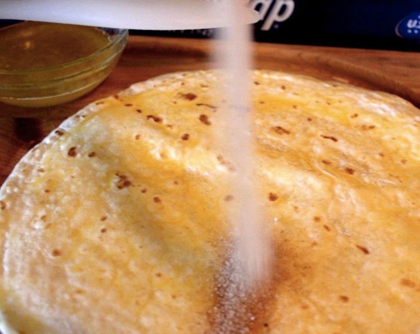step 10 Sprinkle both sides with Cinnamon Sugar (180 g).