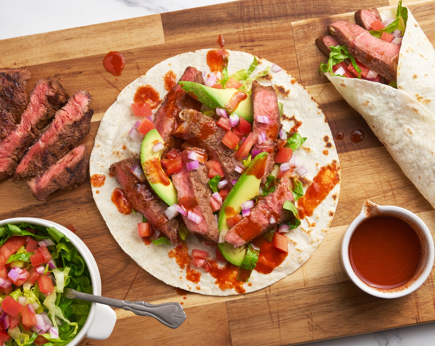 Marinated Steak Wraps